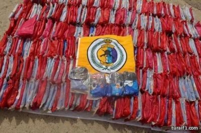 حرس الحدود يتمكن من إحباط تهريب 249 كجم من الحشيش المخدر بجازان
