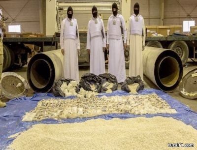 جمرك الحديثة يحبط تهريب 34 ألف حبة كبتاجون
