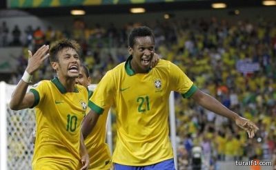 بالفيديو:البرازيل إلى نصف نهائي القارات بثنائية في المكسيك
