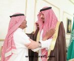 سمو الأمير فيصل بن خالد بن سلطان يستقبل المواطن عبدالله البناقي الذي عفا عن قاتل ابنه