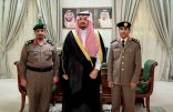 سمو الأمير فيصل بن خالد بن سلطان يستقبل مدير شرطة الحدود الشمالية
