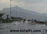 أمطار غزيرة تهطل على محافظة طريف الأن