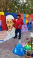 بالصور..ابن طريف الخطاط سعود الرويلي يشارك في معرض للرسم بأغادير المغربية