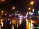 أمطار غزيرة تهطل الآن على محافظة طريف في ظل تدني في درجات الحرارة