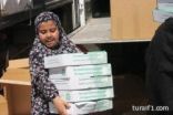 10 الآف نازح سوري في “درعا” يتسلمون هدية خادم الحرمين
