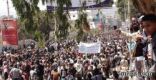 آلاف اليمنيين يتظاهرون في تعز تأييداً للرئيس هادي