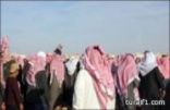 المشيعين لجثامين( 12 طالبة ) أزدحم بهم مسجد برزان.