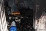 بالصور..مدني طريف يخمد حريق نشب في إحدى الإستراحات بالقرب من شركة ارامكو