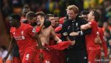 ليفربول ينتزع فوزا مثيرا على حساب نورويتش سيتي بالدوري الانجليزي