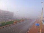 الضباب الكثيف يغطي محافظة طريف ويتسبب في تأخير رحلة “الرياض – طريف”