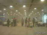 وقف الرحلات في مطار طريف بسبب العواصف الترابية وركاب الرحلة عالقون في صالة مطار الرياض