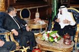 خادم الحرمين الشريفين يستقبل الرئيس المصري