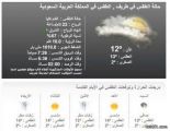 توقعات بهطول أمطار وثلوج على محافظة طريف في الأيام القادمة