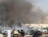 احتراق عدد من السيارات إثر سقوط عدة مقذوفات عسكرية “حوثية” على “صامطة”