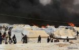 احتراق 35 خيمة بمخيم الزعتري للاجئين السوريين