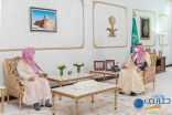 سمو الأمير فيصل بن خالد بن سلطان يستقبل رئيس كتابة العدل في الحدود الشمالية