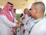 سمو الأمير فيصل بن خالد بن سلطان يستقبل الدفعة الأولى من الحجاج العراقيين