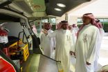 رئيس هيئة الهلال الأحمر السعودي يدشن أسطول سيارات الإسعاف الجديد بمقر الهيئة بالرياض