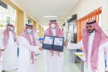 سمو الأمير فيصل بن خالد بن سلطان يتفقد مدرسة عين جالوت الابتدائية بعرعر